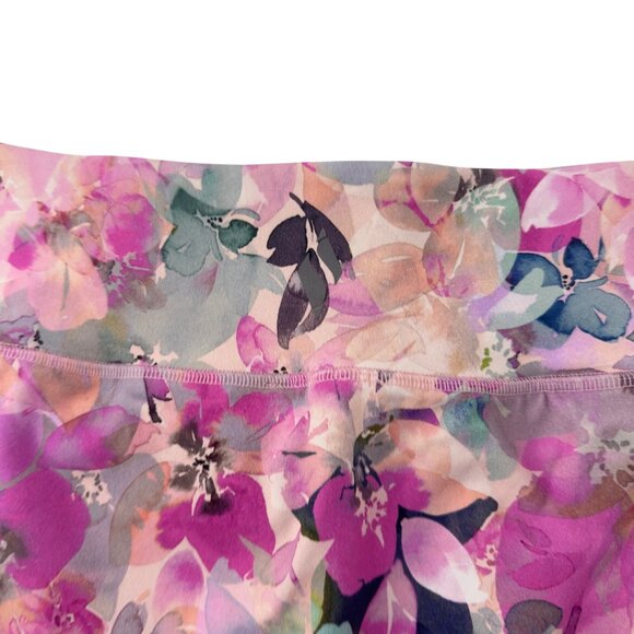 SKECHERS Pink Floral Pattern Athletic Skort With Built-In Shorts Size XL - Picture 10 of 10